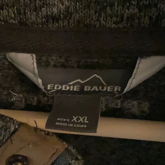 Vintage Eddie Bauer snap fleece in chore jacket style. Size XXL - Picture 2 of 5